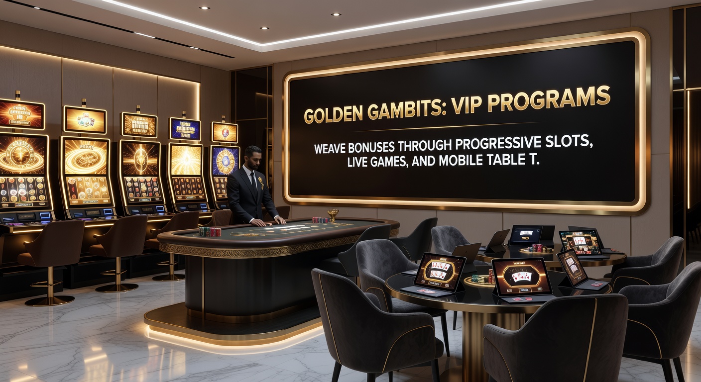 Vibrant display of a VIP casino interface showing progressive slot jackpots, live dealer tables, and mobile bonus notifications