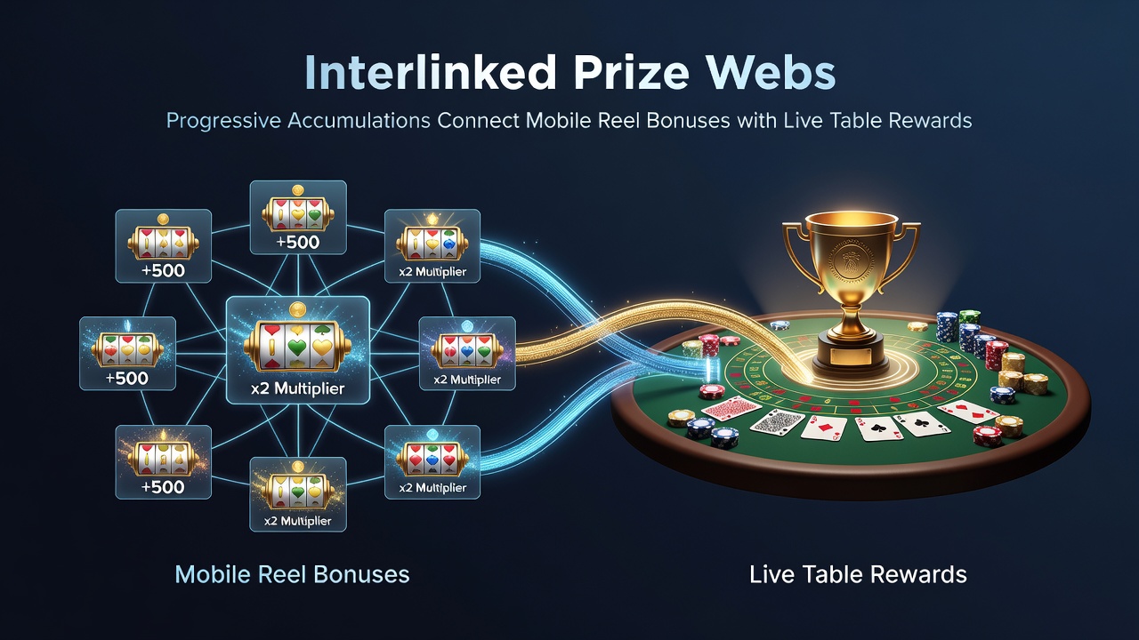 Mobile device displaying connected bonus meters next to live dealer table interface