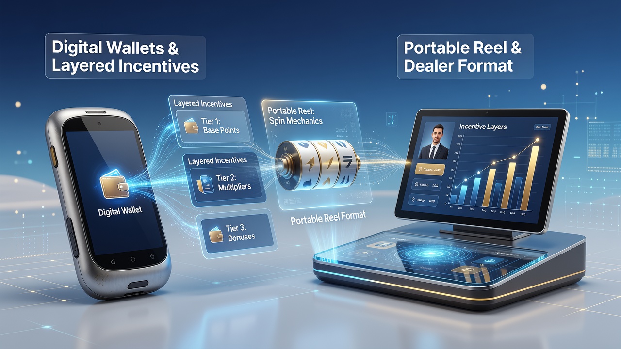 Live dealer table interface showing integrated digital wallet rewards and progressive incentives