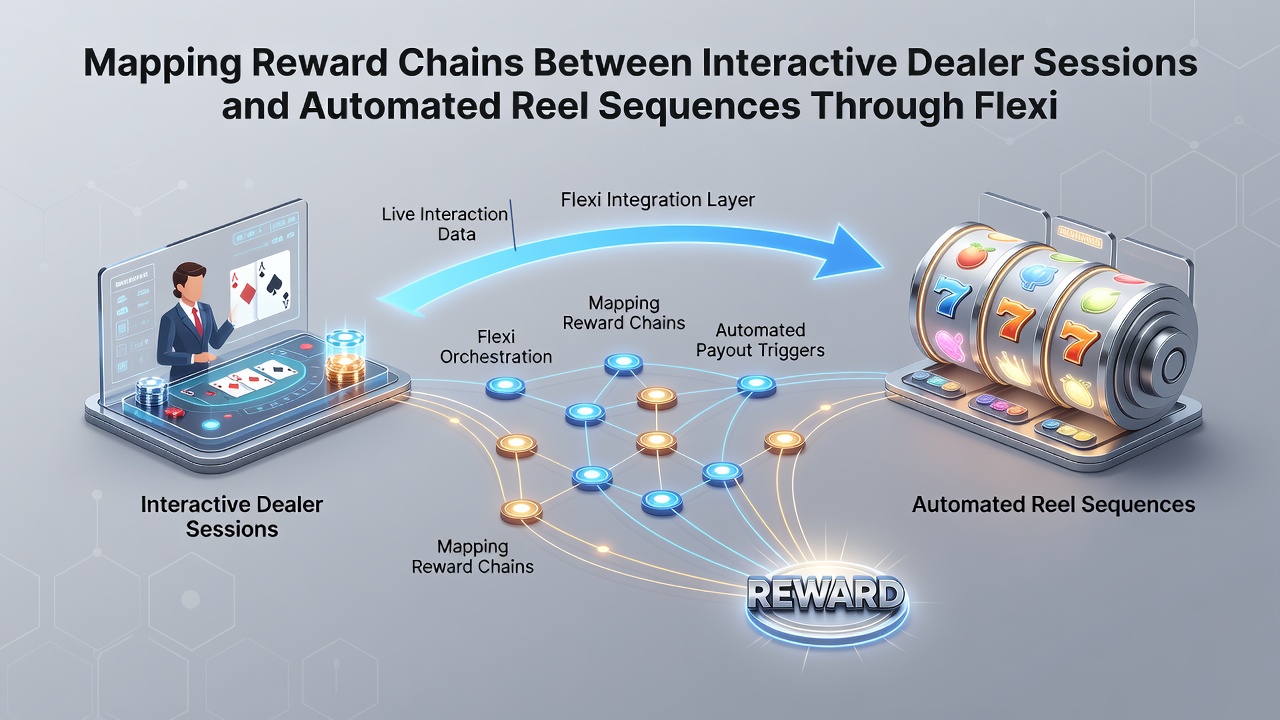 Flowchart illustrating tier progression and transaction flows between dealer sessions and reel sequences