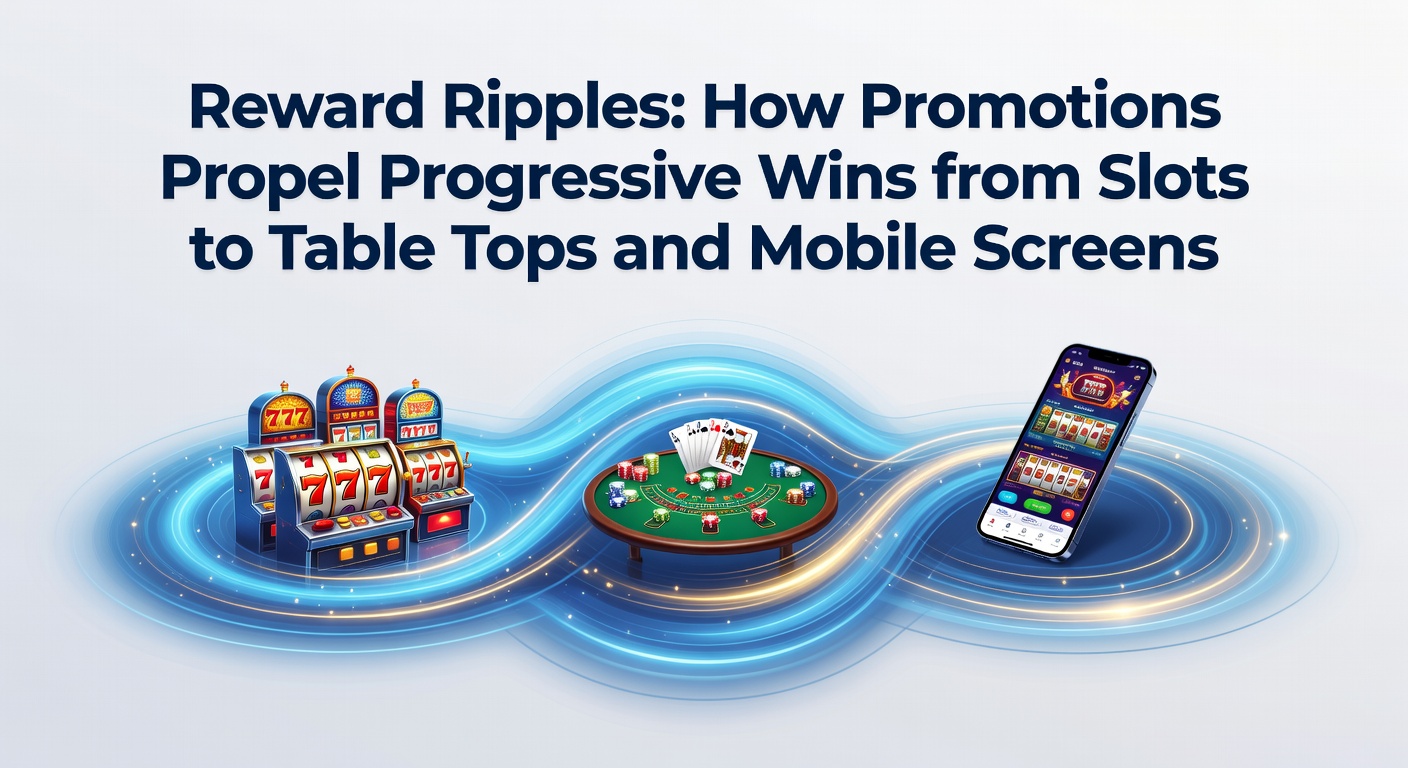 Vibrant casino floor with glowing slot machines and players celebrating progressive jackpot wins under colorful lights