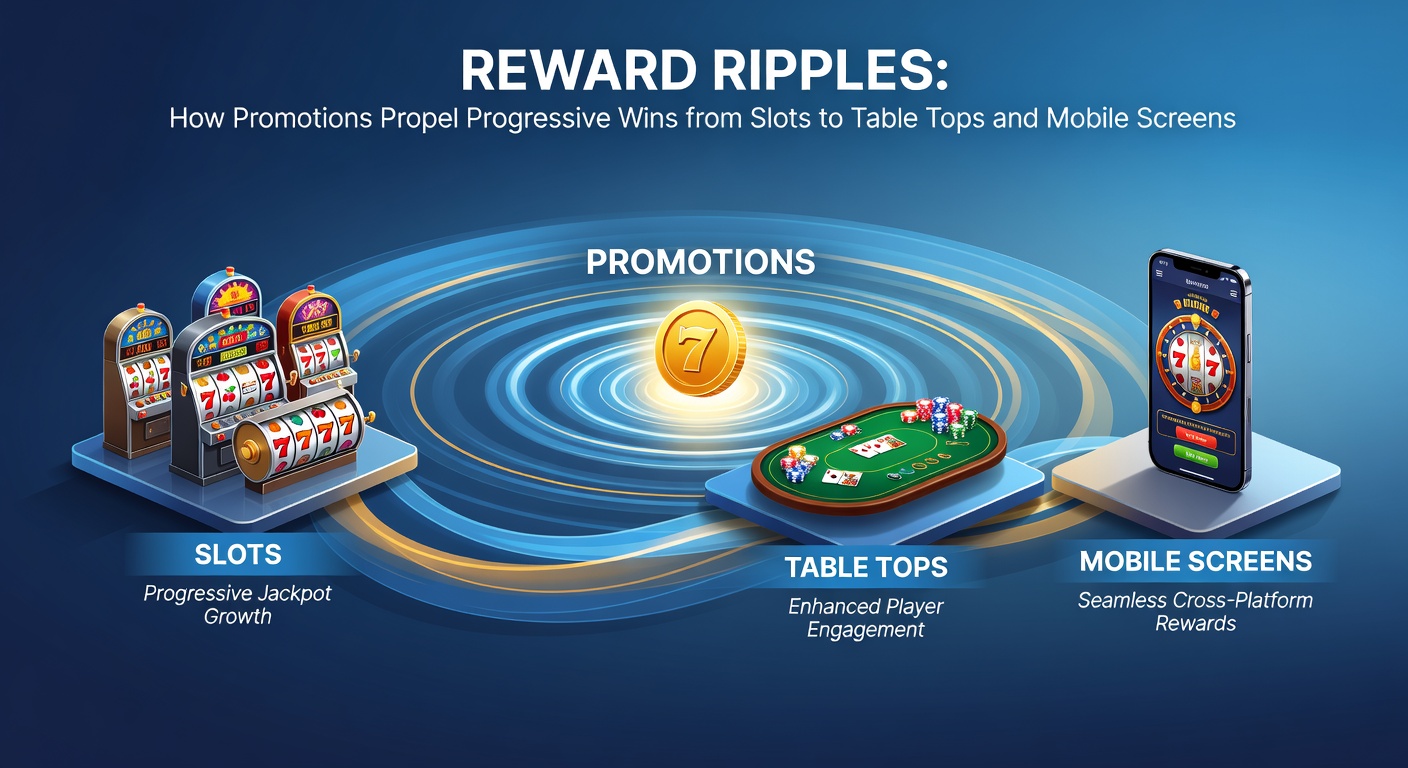 Mobile phone screen displaying a progressive slot jackpot climbing rapidly alongside table game promotions and bonus notifications