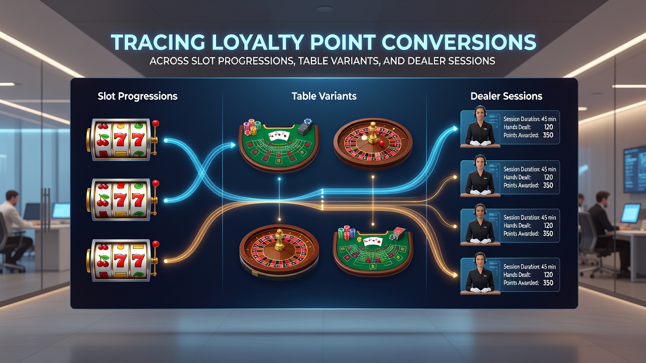 Live dealer session interface displaying real-time loyalty point accumulation alongside table game options