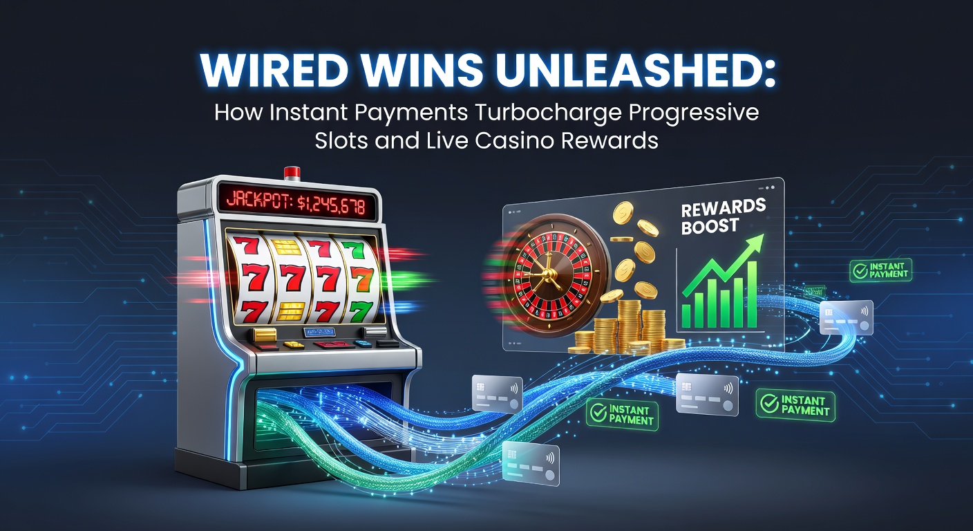 Vibrant digital slot machine with cascading coins and instant payment icons highlighting rapid jackpot wins